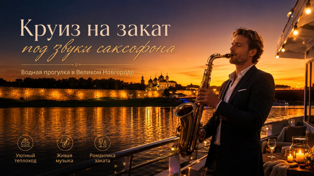 Круиз на закат под звуки саксофона